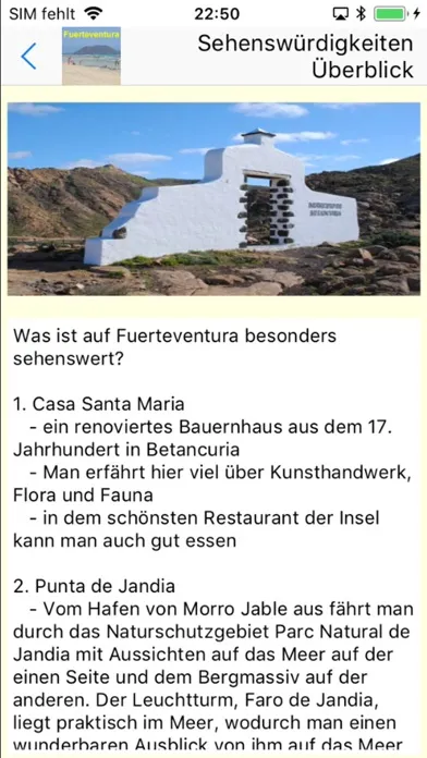 Fuerteventura Urlaubs App应用截图