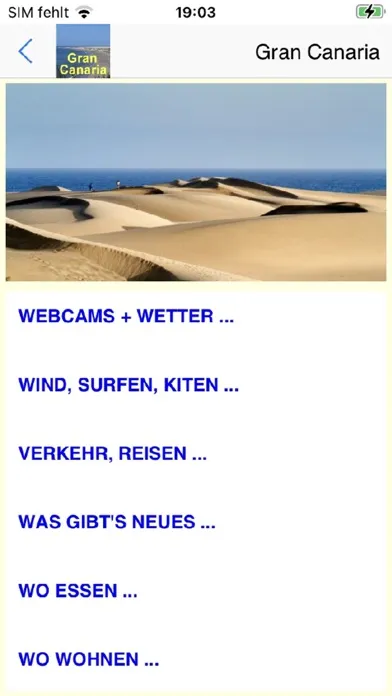 Gran Canaria Urlaubs App स्क्रीनशॉट