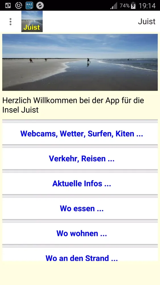 Juist Ekran Görüntüleri