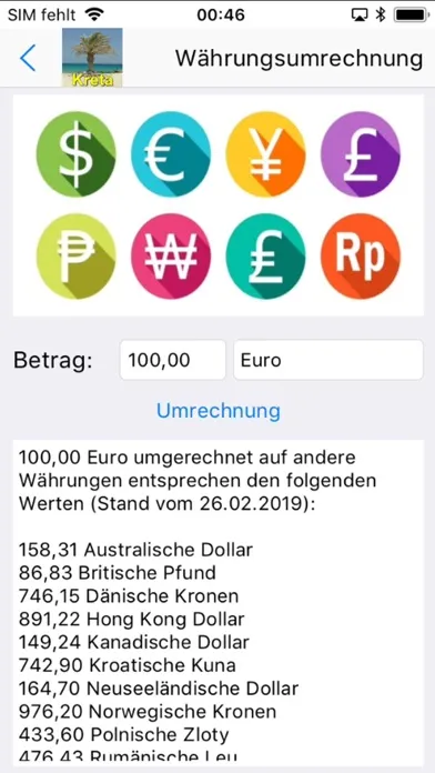 Kreta Urlaubs App Ekran Görüntüleri