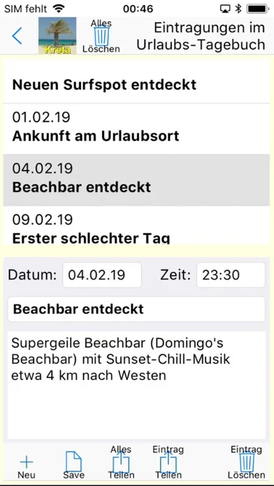Kreta Urlaubs App Ekran Görüntüleri