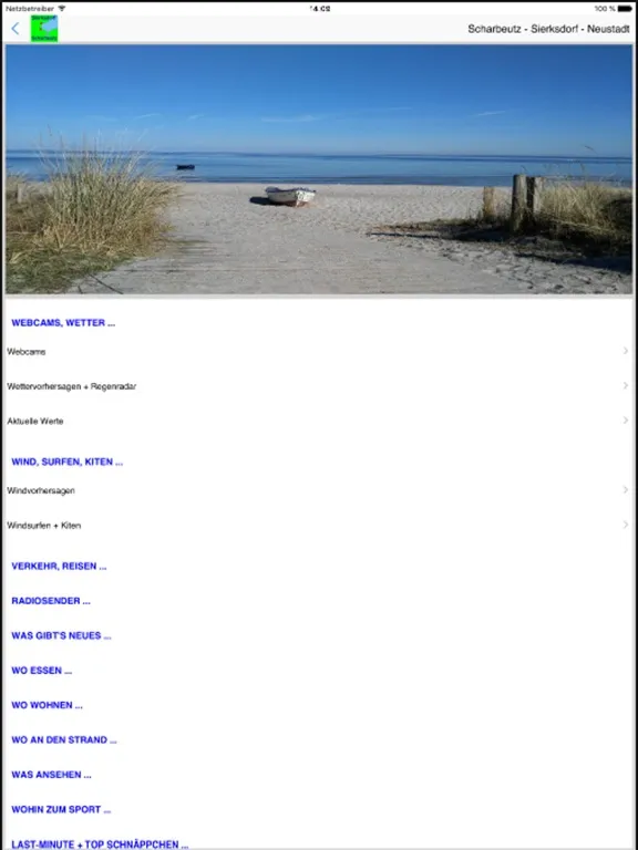 Capturas de tela do Scharbeutz App für den Urlaub iPad 