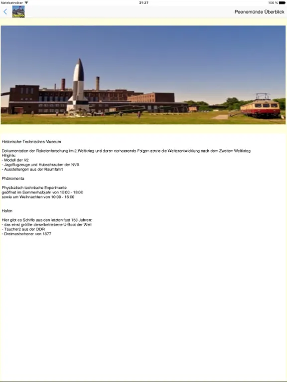 Usedom App für den Urlaub iPad  스크린샷