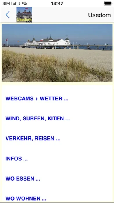 Usedom App für den Urlaub 스크린샷
