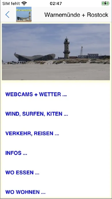Warnemünde App für den Urlaub应用截图