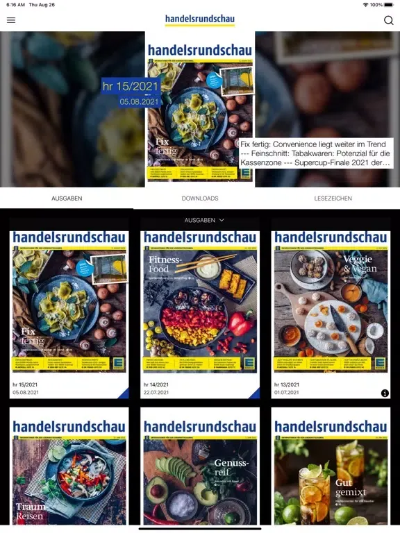 EDEKA handelsrundschau iPad  Ekran Görüntüleri