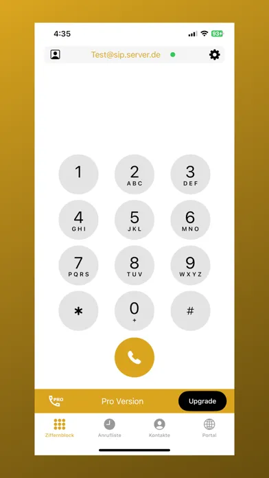 Captures d'écran de Smart-SIP-Phone