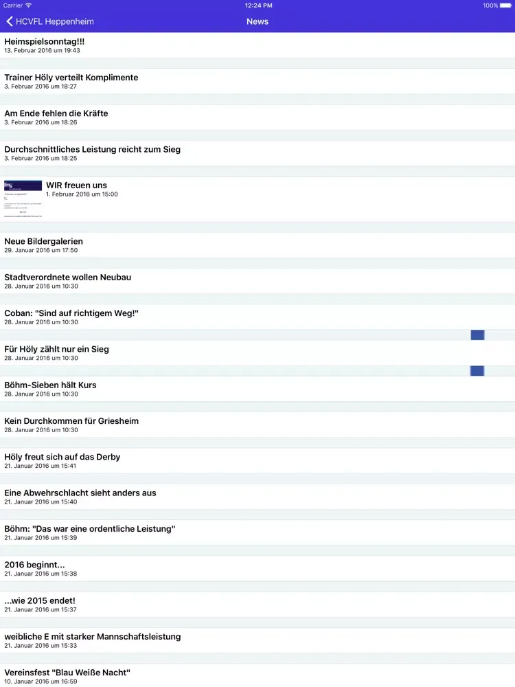 HCVFL Heppenheim iPad  Screenshots