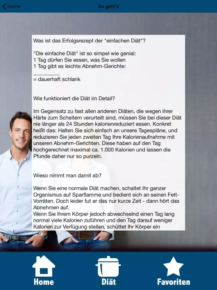 تصاویر Einfache Diät - 1 Tag Diät, 1 Tag essen ohne Regeln iPad 