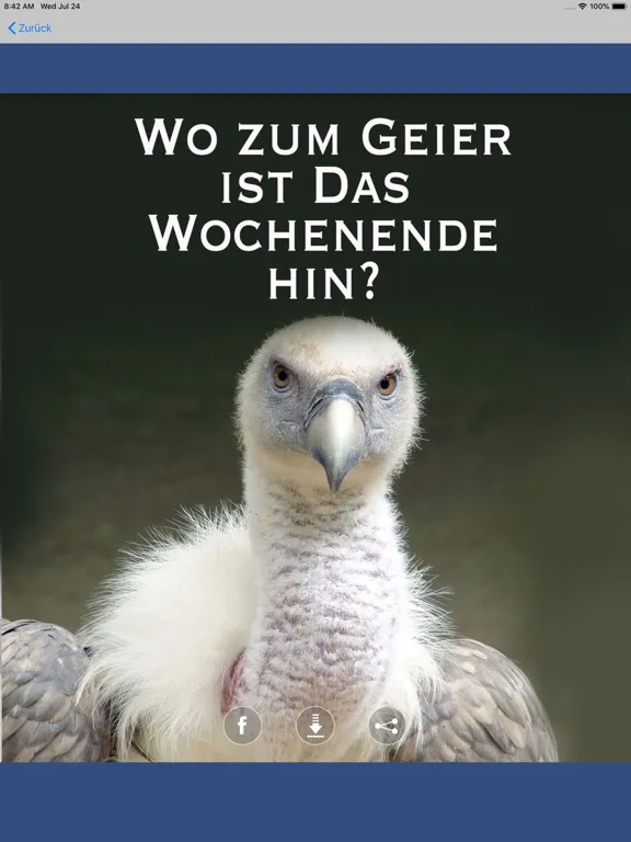 Tangkapan layar Coole Spruchbilder - Sprüche iPad 