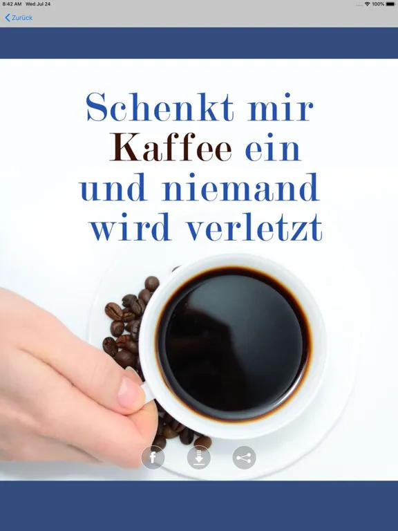 Tangkapan layar Coole Spruchbilder - Sprüche iPad 