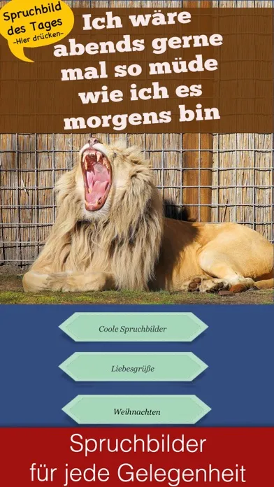 Tangkapan layar Coole Spruchbilder - Sprüche