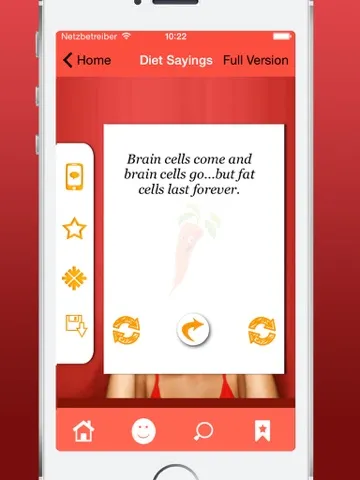 Diet Sayings & Funny Jokes - Feeling Good Instead Of Losing Weight iPad  スクリーンショット