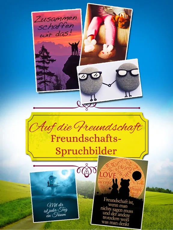 Freundschafts-Spruchbilder - Zitate Sprüche Bilder iPad  स्क्रीनशॉट