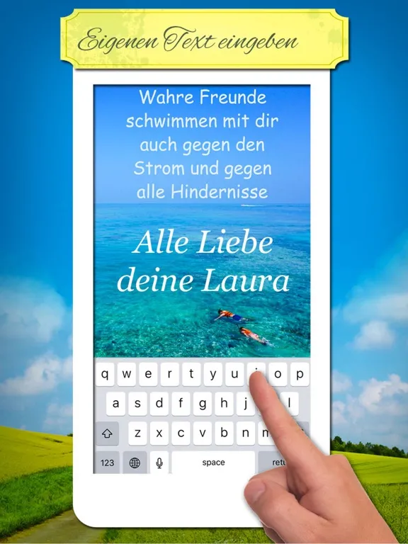 Freundschafts-Spruchbilder - Zitate Sprüche Bilder iPad  स्क्रीनशॉट