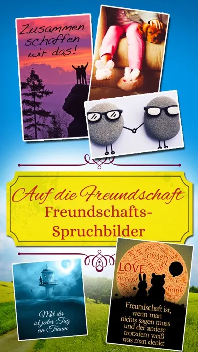 Freundschafts-Spruchbilder - Zitate Sprüche Bilder स्क्रीनशॉट