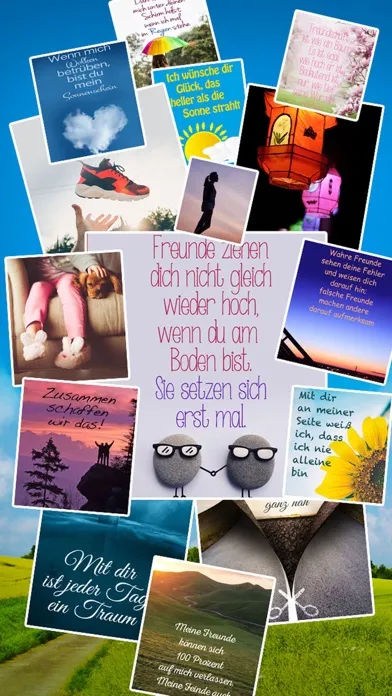 Freundschafts-Spruchbilder - Zitate Sprüche Bilder स्क्रीनशॉट