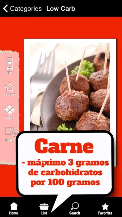 Скриншоты Dieta Low Carb - Lista: Alimentos con pocos carbohidratos