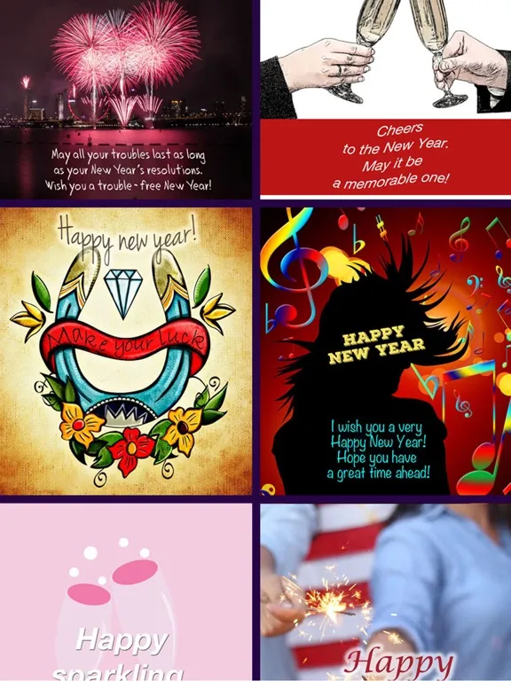 Happy New Year - Greeting Cards 2017 iPad  Screenshots