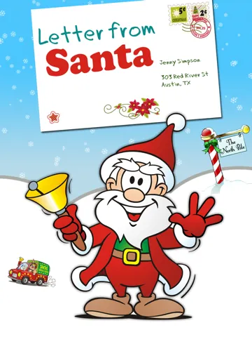 Letter from Santa - Get a Christmas Letter from Santa Claus iPad 应用截图