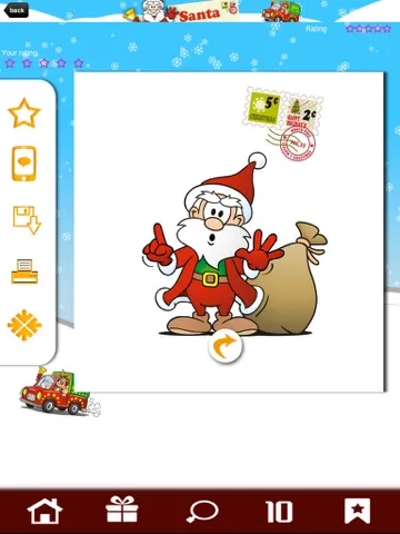 Letter from Santa - Get a Christmas Letter from Santa Claus iPad 应用截图