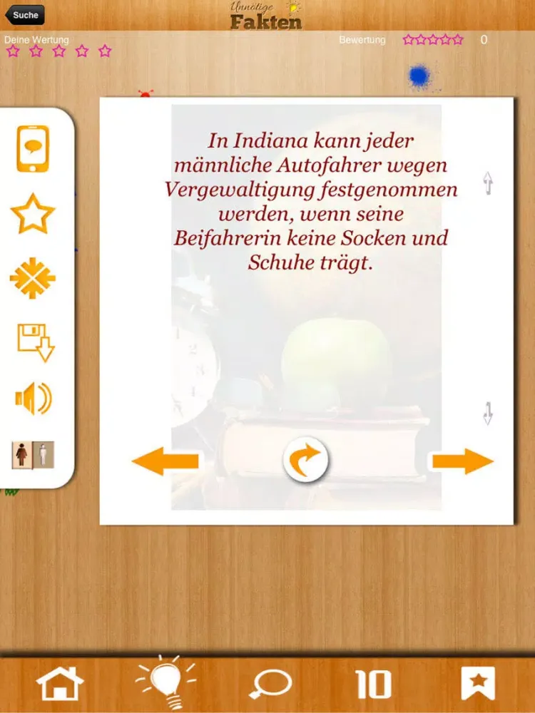 Tangkapan layar Unnötige Fakten - Nutzloses, interessantes Wissen iPad 