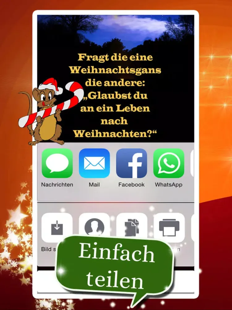Скриншоты Weihnachtsgrüße mal lustig iPad 