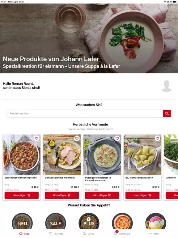 صور eismann - Genuss bestellen iPad 