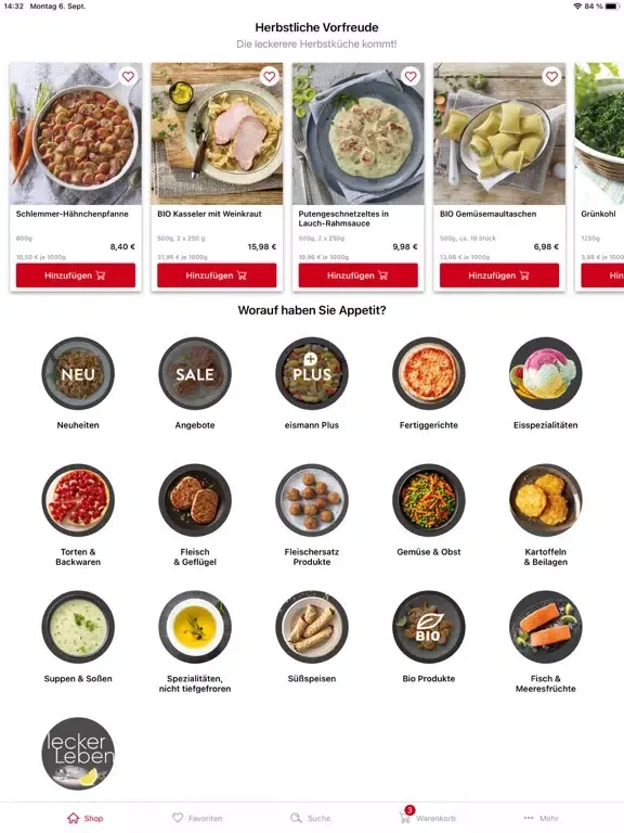 صور eismann - Genuss bestellen iPad 