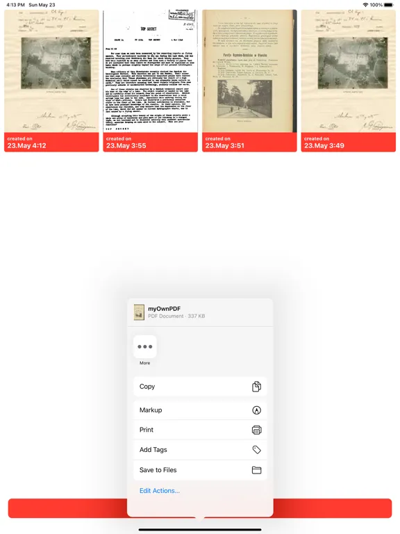 Image To PDF Converter App! iPad  Screenshots