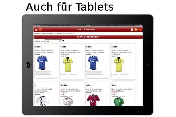 Capturas de tela do Sport- und Fanartikel