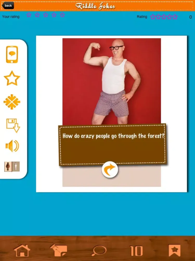 Tangkapan layar Riddle Jokes - Funny Questions & Answers! iPad 