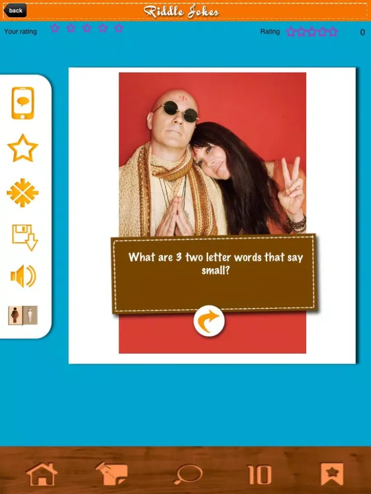 Tangkapan layar Riddle Jokes - Funny Questions & Answers! iPad 