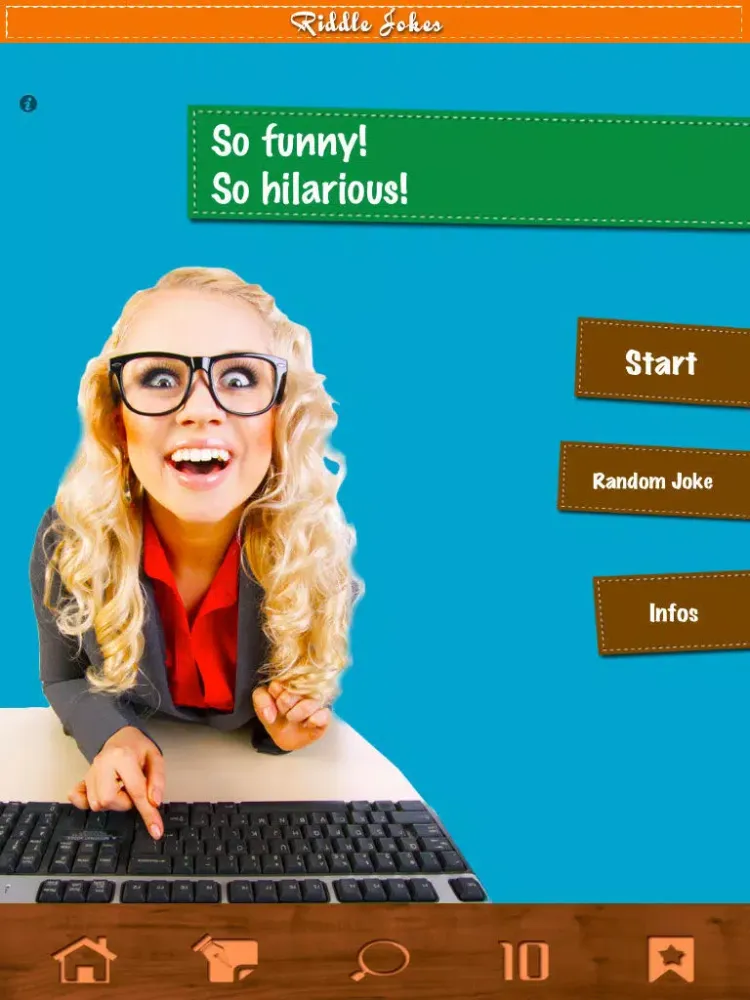 Tangkapan layar Riddle Jokes - Funny Questions & Answers! iPad 