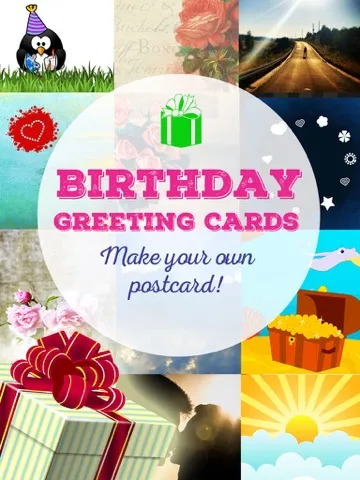 Birthday Greeting Cards - Text on Pictures: Happy Birthday Greetings iPad 应用截图