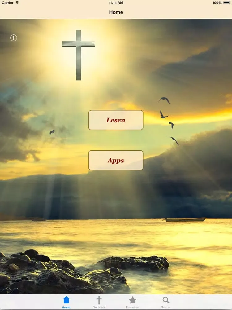 Zrzuty ekranu 100 schönste Gedichte an Gott iPad 