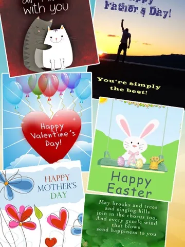 Captures d'écran de Greeting Cards for Every Occasion - Greetings, Congratulations & Saying Images iPad 