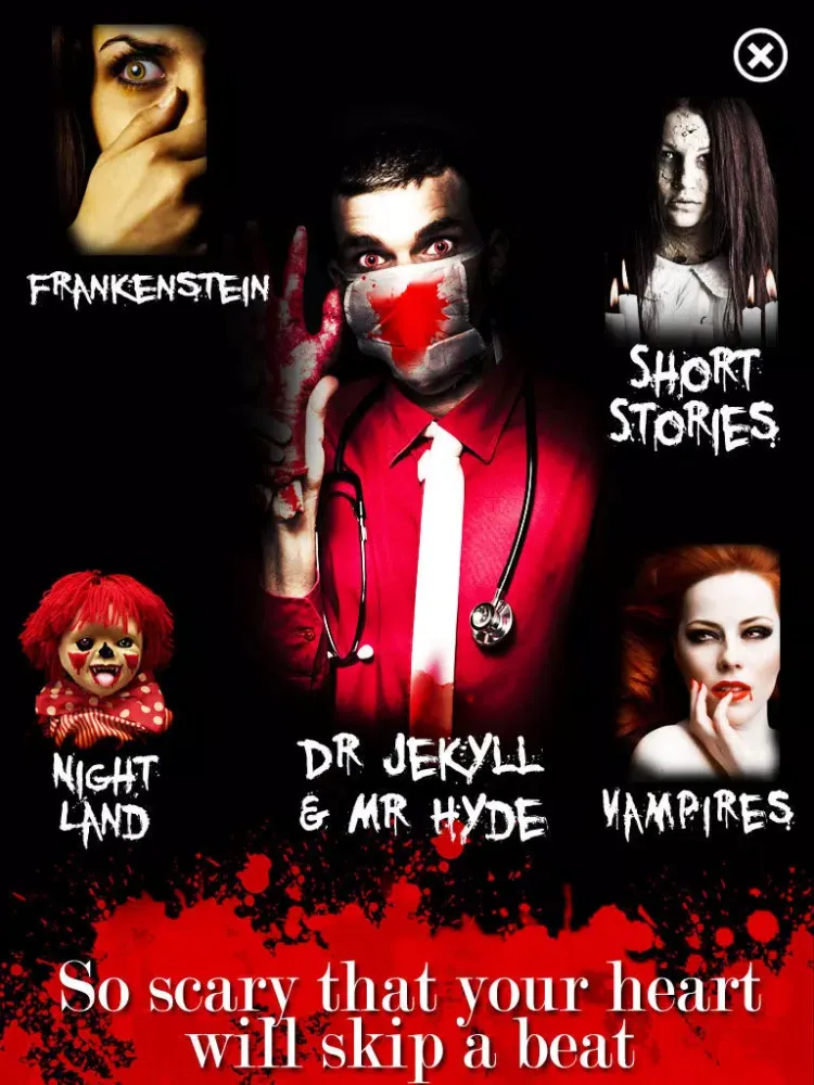 Horror Stories - Scary Stories For The Fearless Ones iPad 应用截图