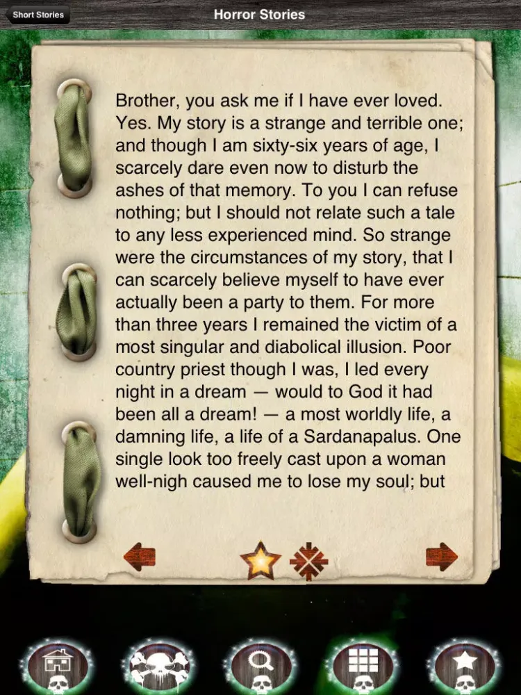 Horror Stories - Scary Stories For The Fearless Ones iPad 应用截图
