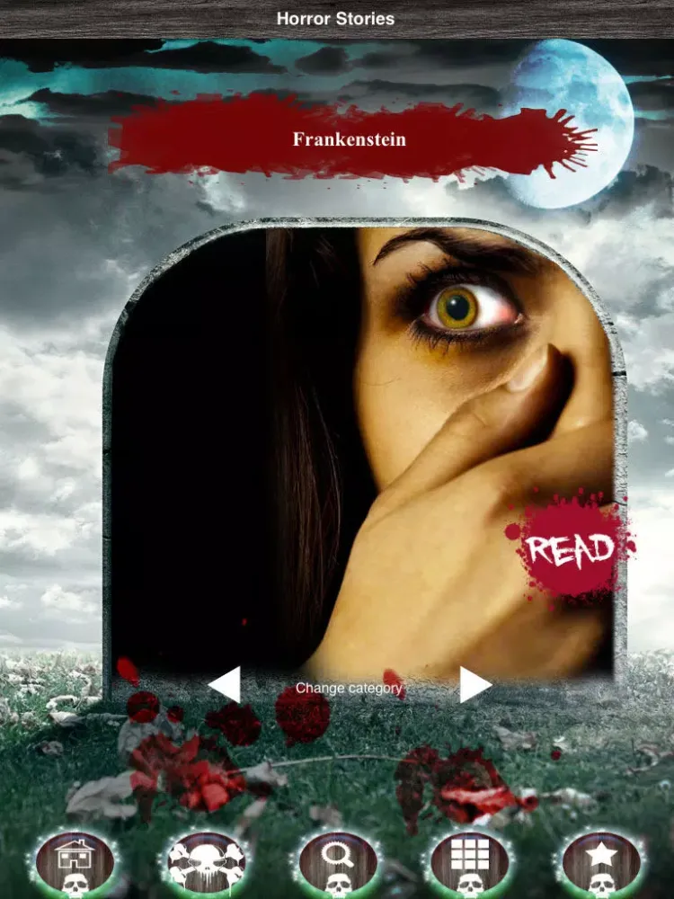 Horror Stories - Scary Stories For The Fearless Ones iPad 应用截图