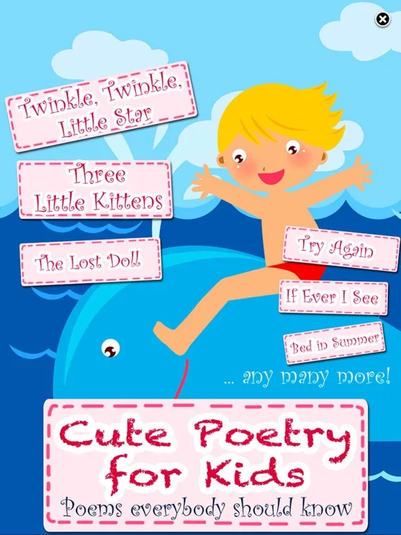 Capturas de tela do Children's Poems - Kids' Poetry & Nursery Rhymes! iPad 