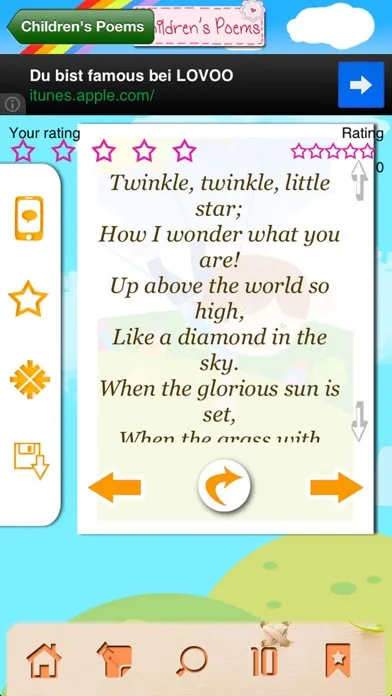 Capturas de tela do Children's Poems - Kids' Poetry & Nursery Rhymes!