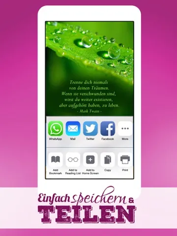 Capturas de tela do Lebensweisheiten - Spruchbilder Zitate Sprüche und Weisheiten iPad 