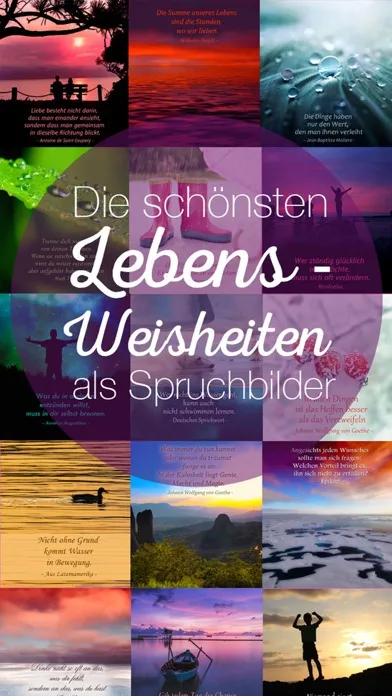 Capturas de tela do Lebensweisheiten - Spruchbilder Zitate Sprüche und Weisheiten