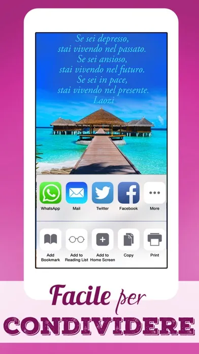 Capturas de tela do Frasi belle - Immagini con frasi sagge, aforismi e citazioni sulla vita