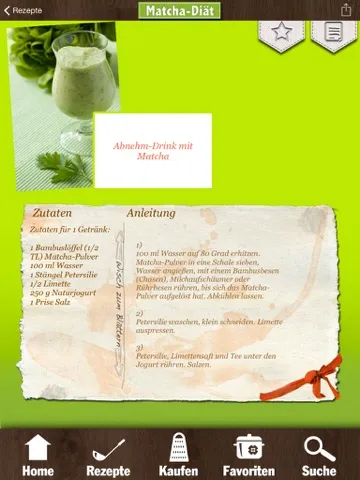 Matcha Diät - Gesund abnehmen mit dem 7-Tage-Matcha-Programm! iPad  Ekran Görüntüleri