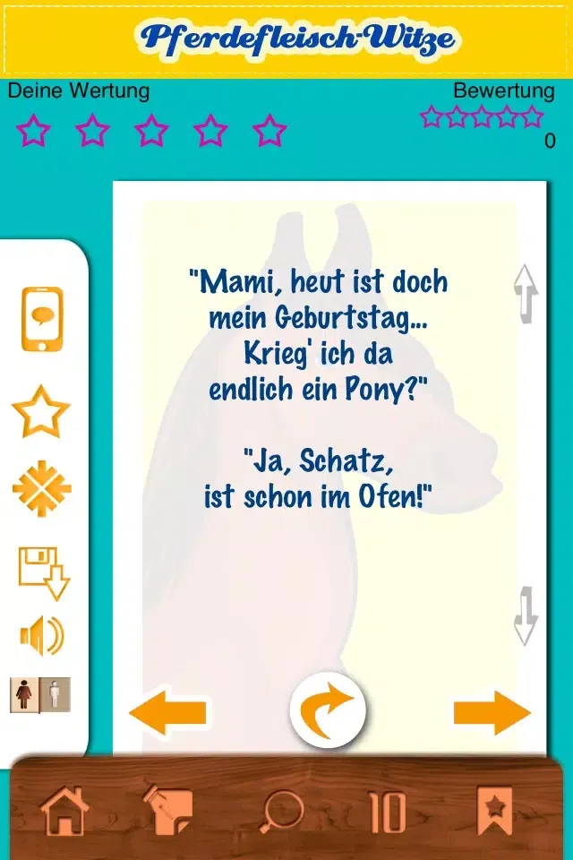 Pferdefleisch-Witze - Coole Sprüche & Witze über Lebensmittel-Skandale!應用截圖