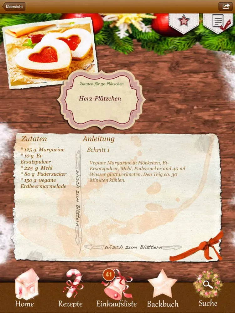 صور Vegane Plätzchen - Vegan! Rezepte Weihnachten iPad 