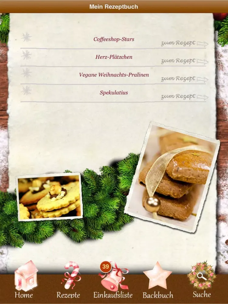 صور Vegane Plätzchen - Vegan! Rezepte Weihnachten iPad 