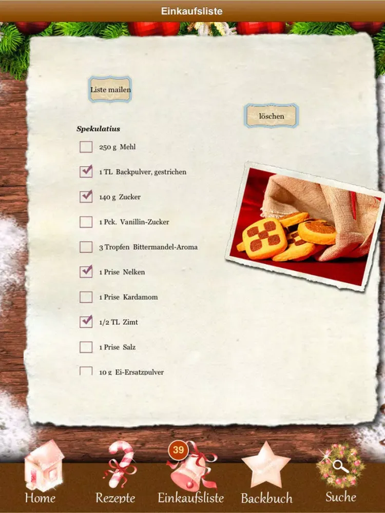 صور Vegane Plätzchen - Vegan! Rezepte Weihnachten iPad 